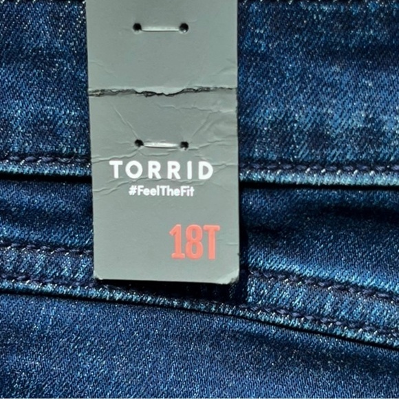 🌻NEW w.tags TORRID MidFit Skinny Super Soft High-Rise Jean Size 18Tall - Picture 11 of 13